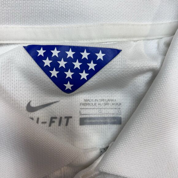 NIKE Dri-Fit Womens USA World Cup 2014 Jersey Polo Size Large - Picture 8 of 8